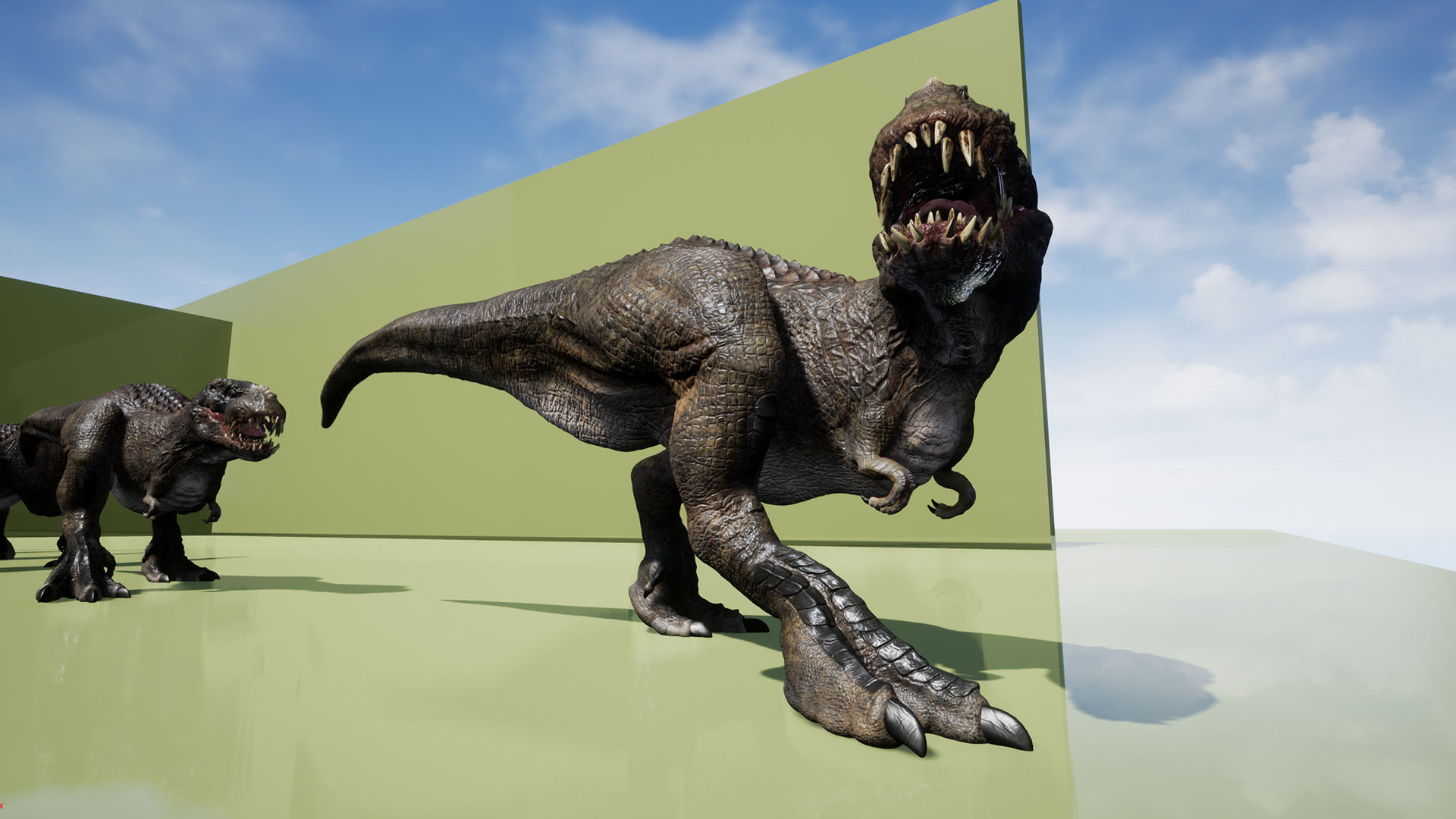 Dinosaur Theropod Rex Model Low-poly 3D model_29