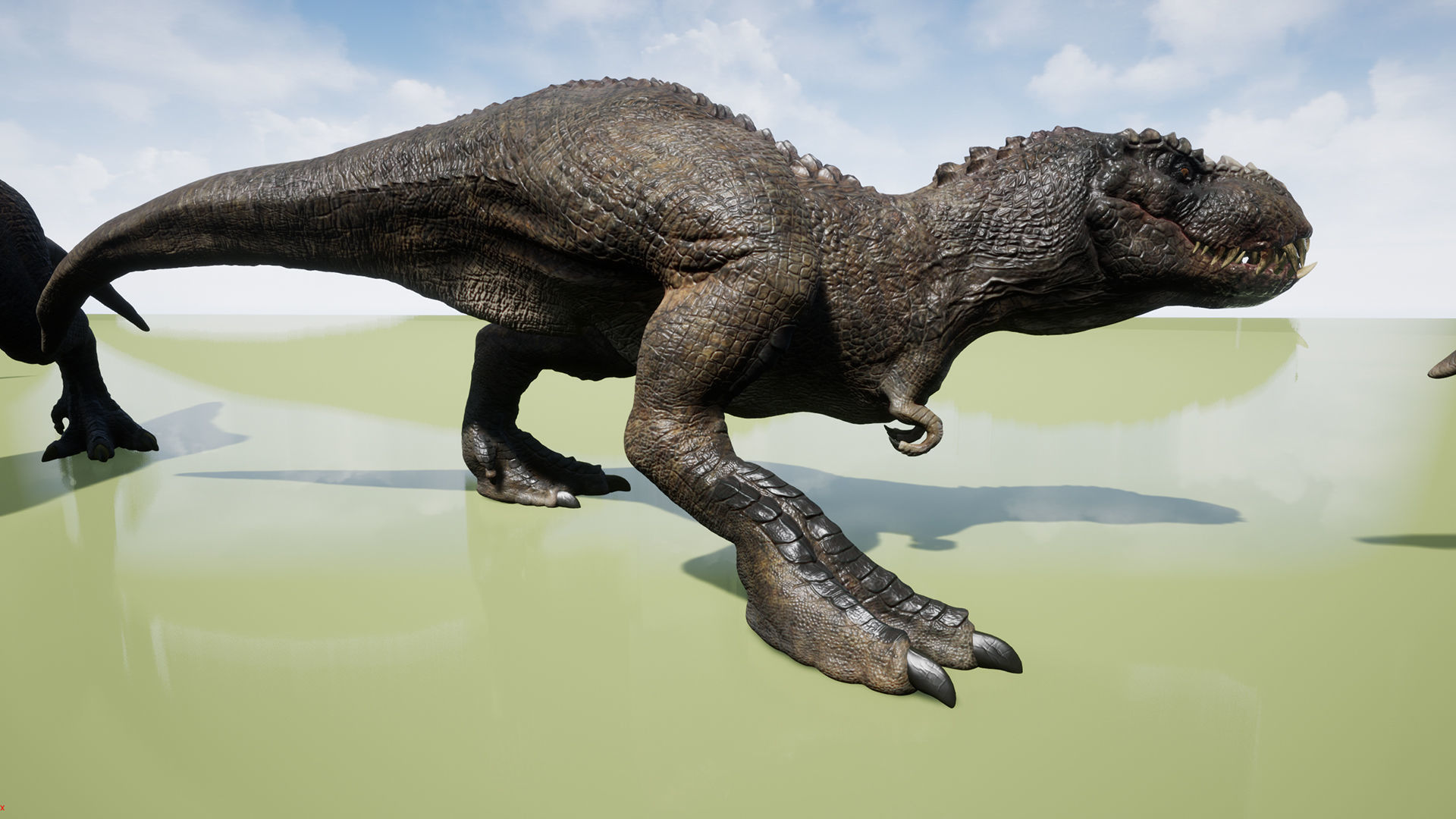 Dinosaur Theropod Rex Model Low-poly 3D model_31