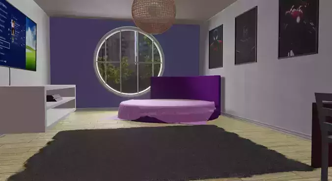 Bedroom Interior Scene 