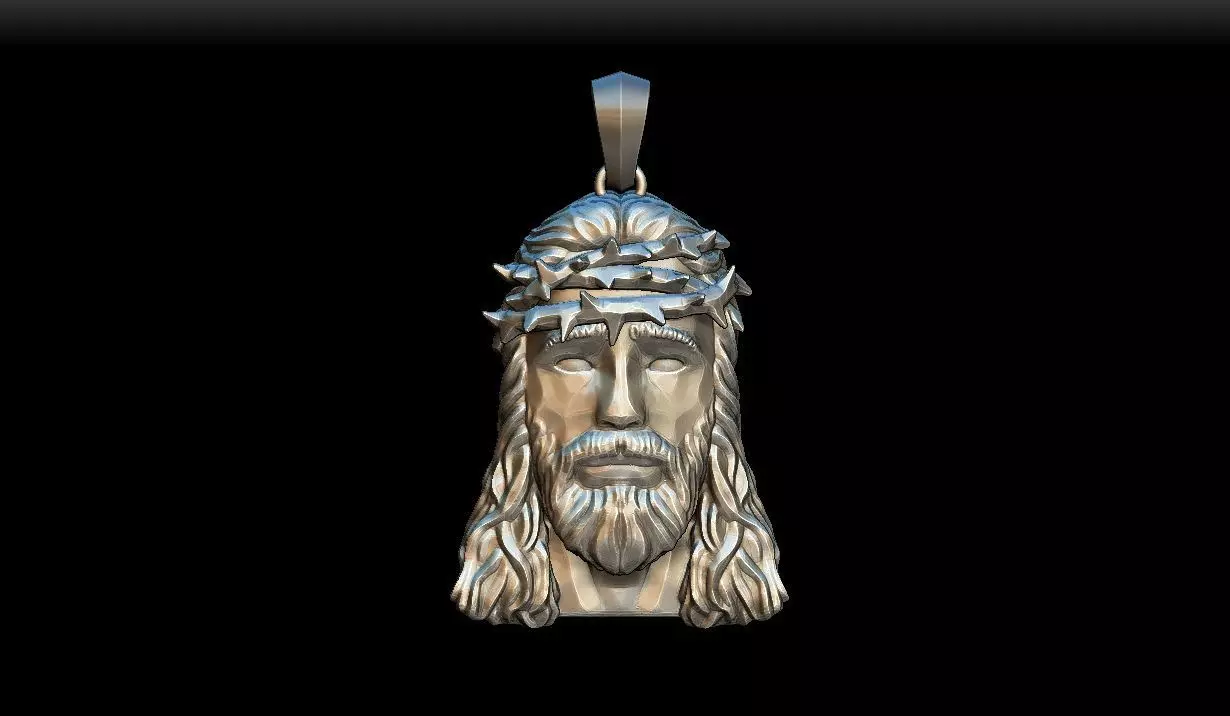 Jesus Piece Pendant 3D print model