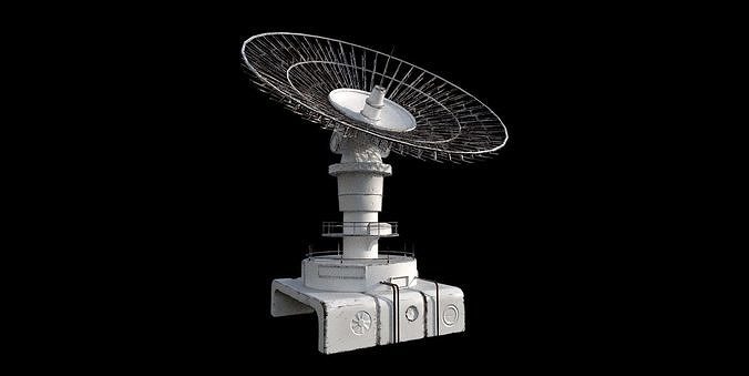 Large Array Radio Telescope PBR VR  Low-poly 3D model