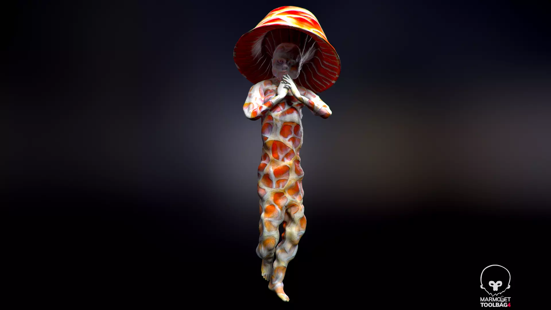 Mushrowoman - Grzybiara - No1 Low-poly 3D model_0