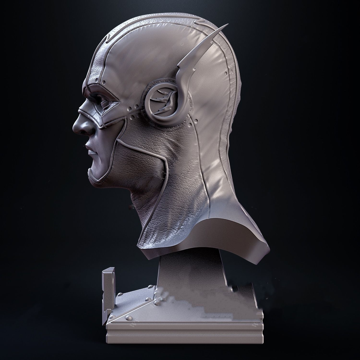 Flash bust 3D model ready print 3D print model_4