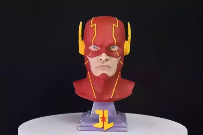 Flash bust 3D model ready print 3D print model