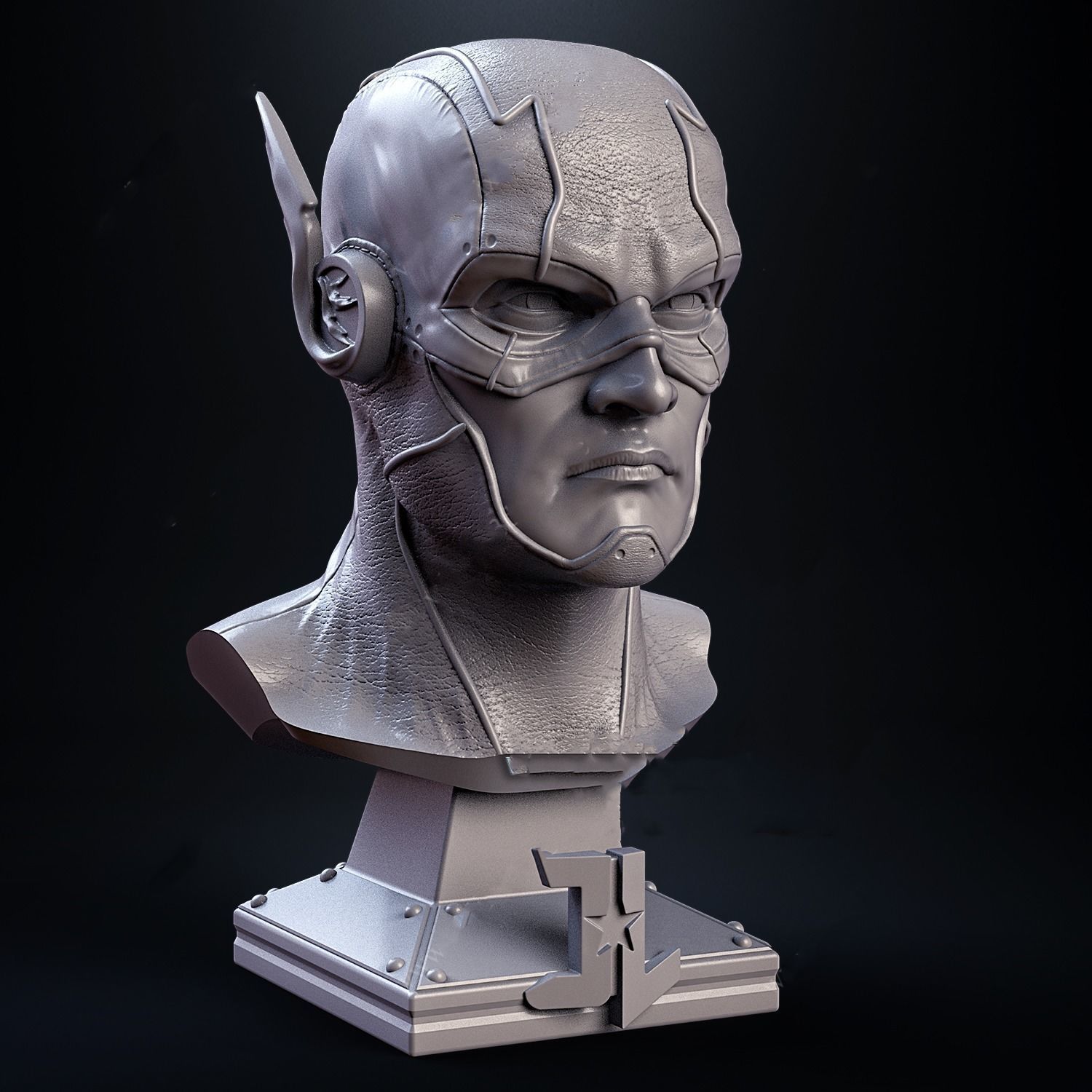 Flash bust 3D model ready print 3D print model_3