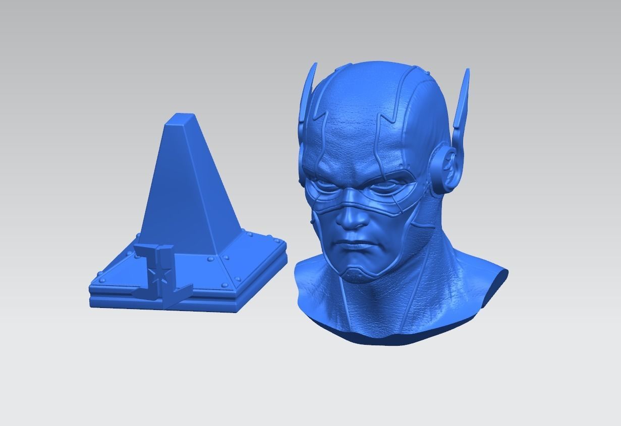 Flash bust 3D model ready print 3D print model_6