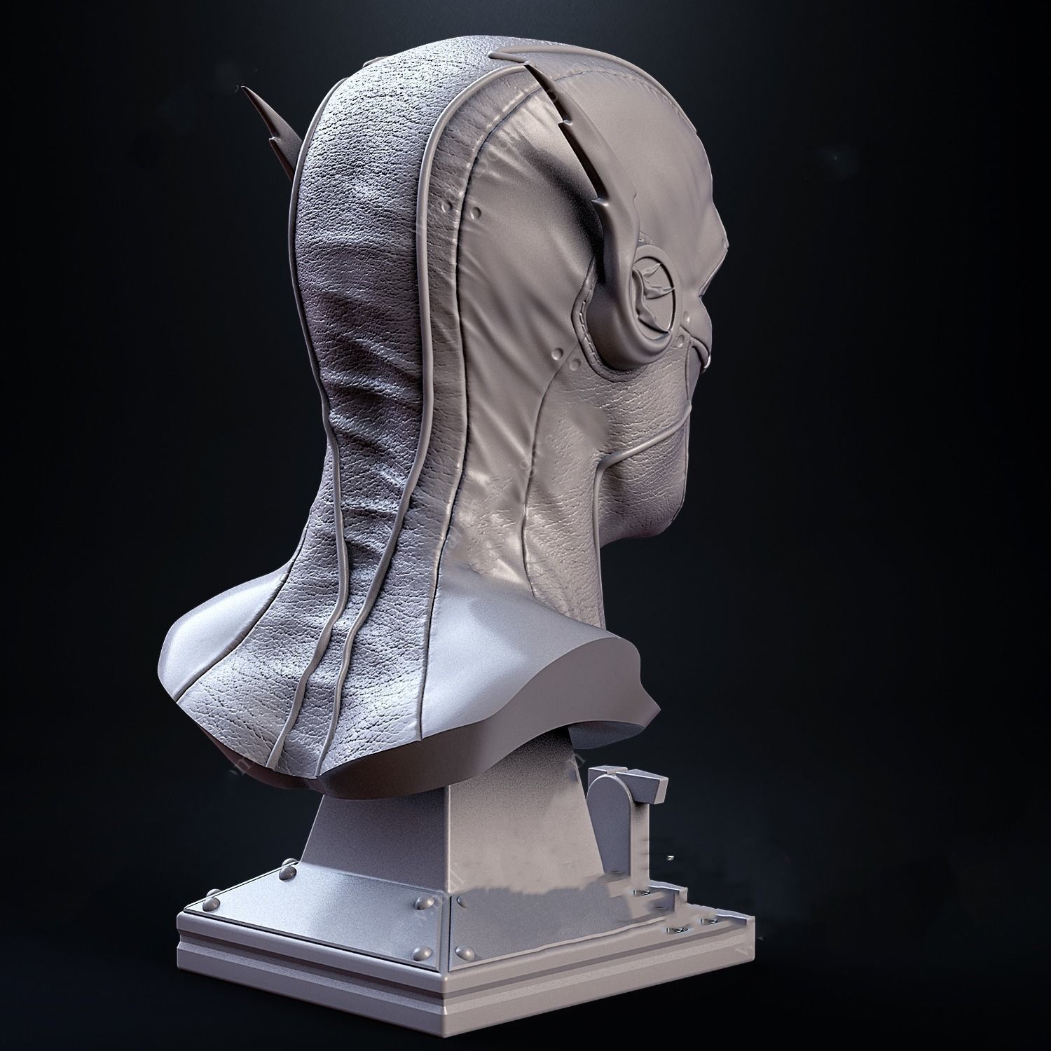 Flash bust 3D model ready print 3D print model_5