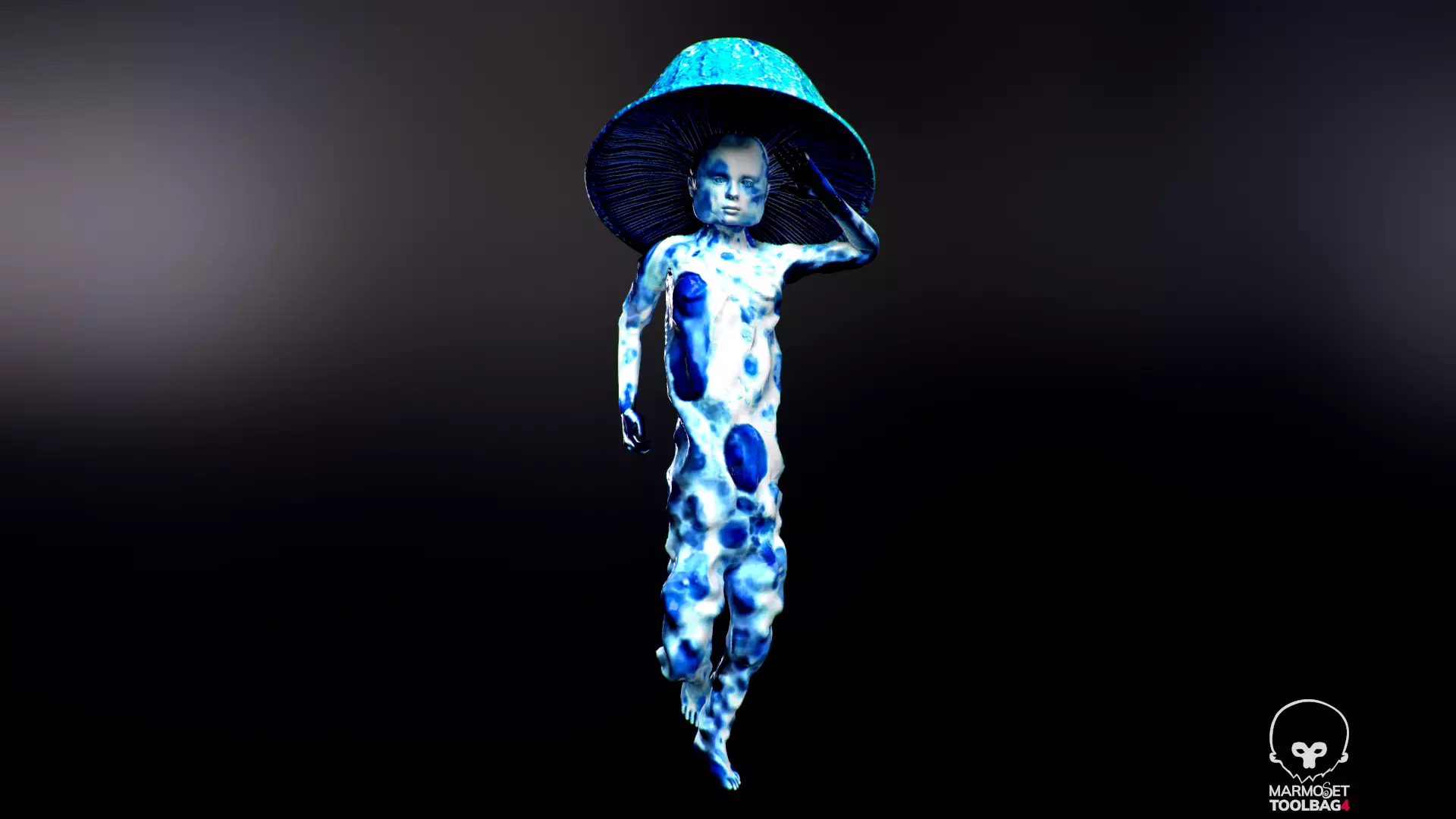 Mushrowoman - Grzybiara - No2 Low-poly 3D model_0