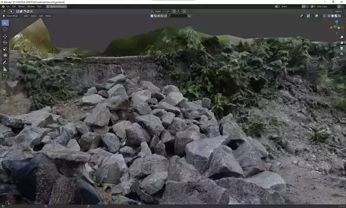 Photoscanned Rock Pile