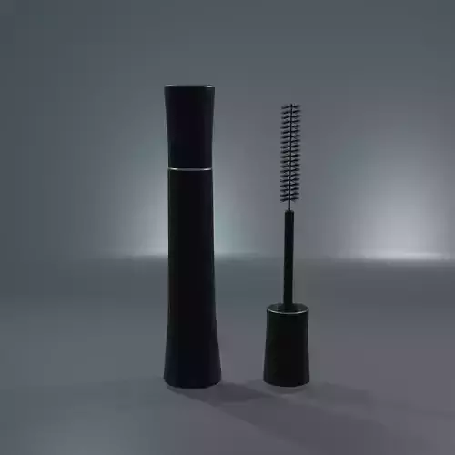 mascara bottle and brush