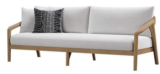 RH  Malta teak sofa 3D model