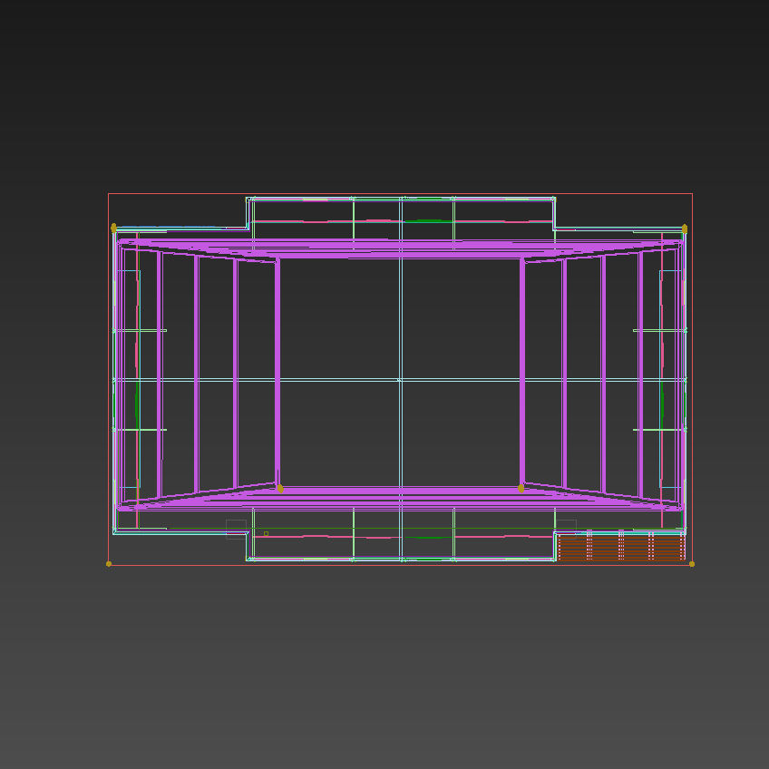 Lit Windows Skyscraper 3D model_10