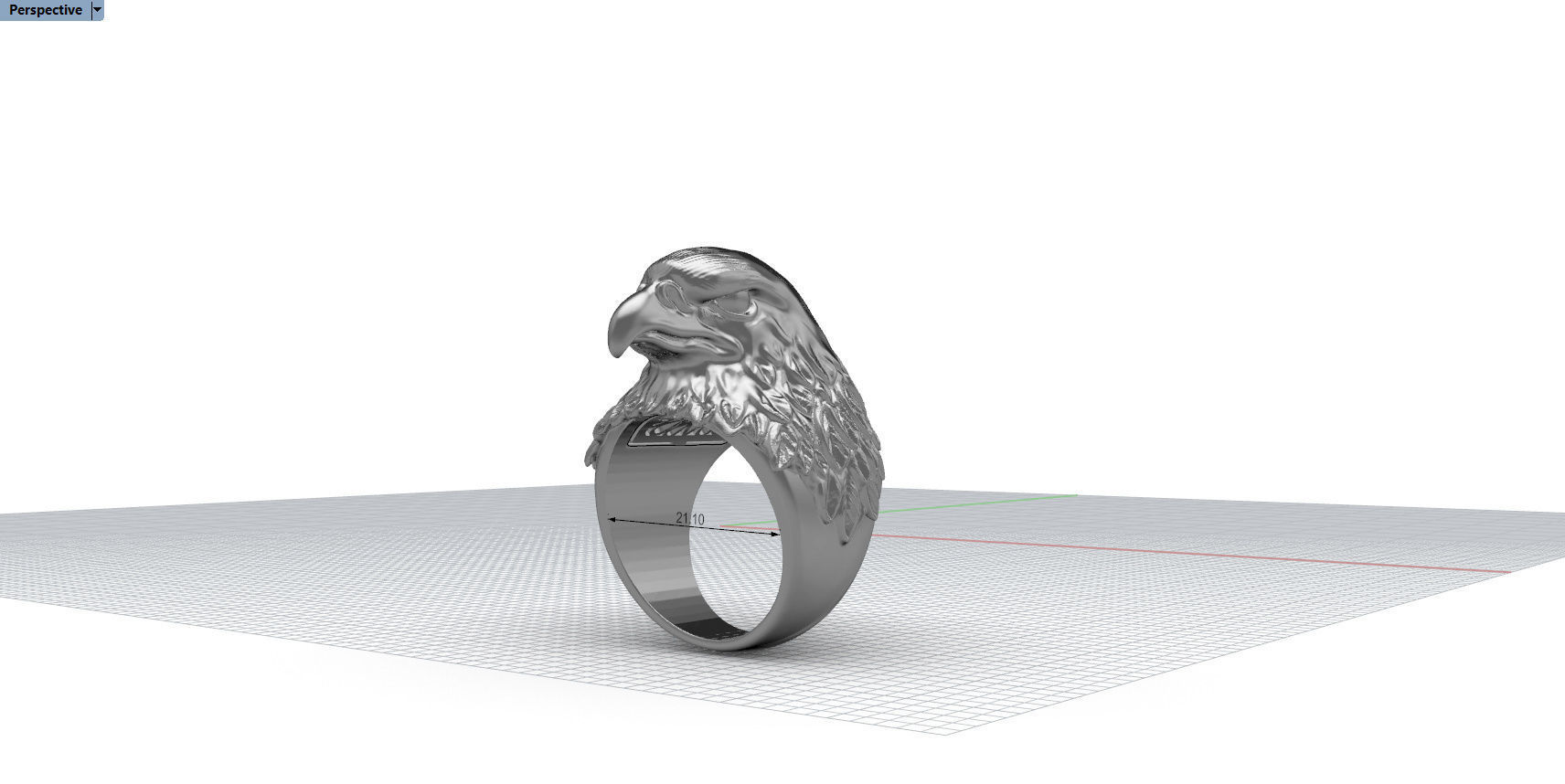 EAGLE RING FOR MAN 3D print model_30