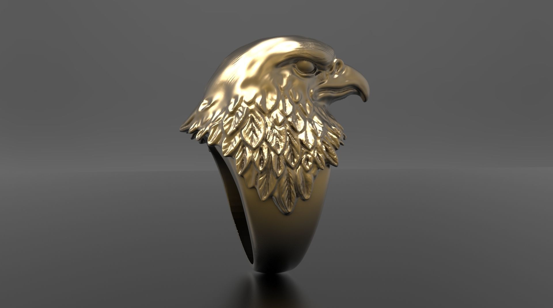 EAGLE RING FOR MAN 3D print model_4