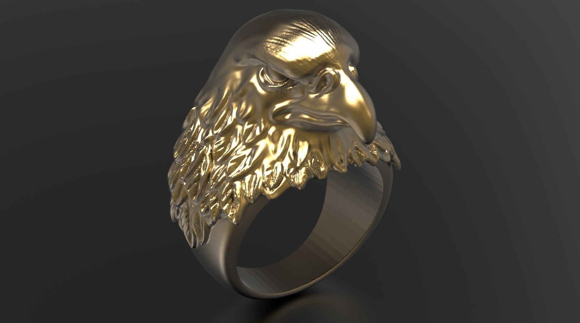 EAGLE RING FOR MAN 3D print model_6