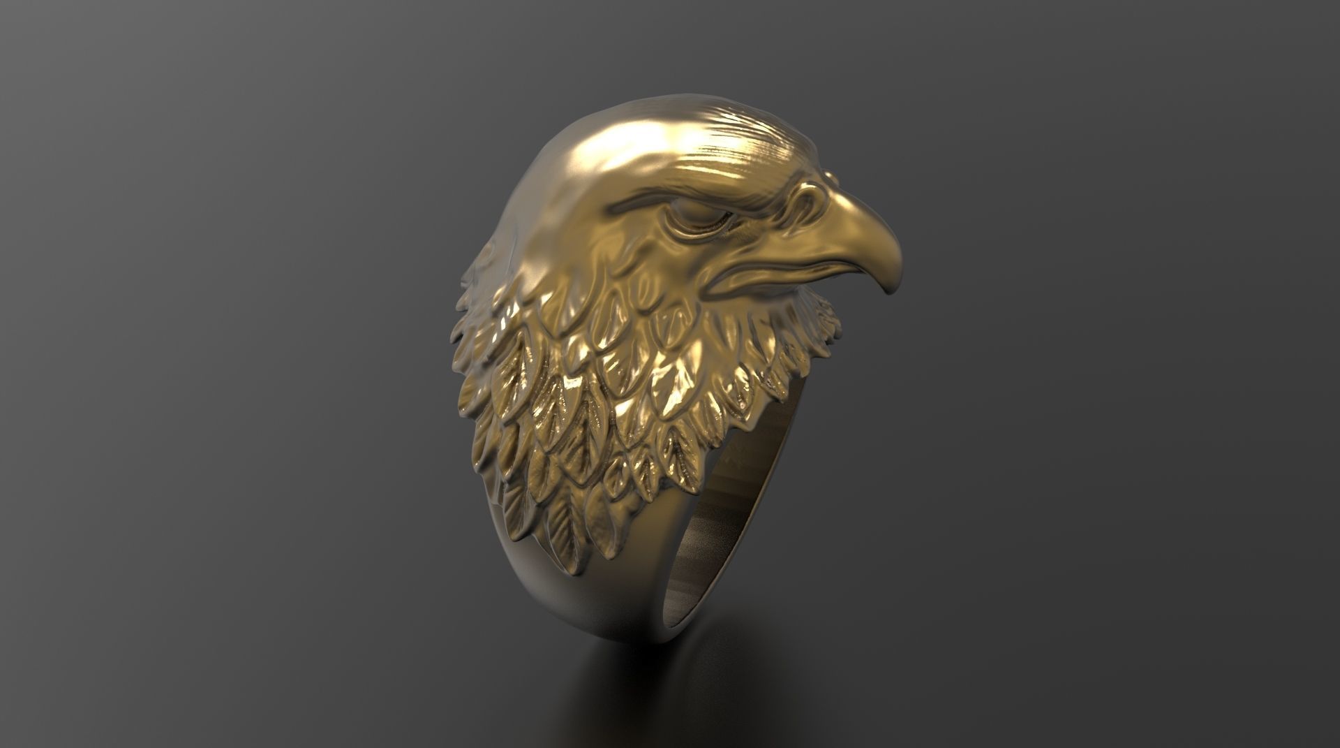 EAGLE RING FOR MAN 3D print model_5