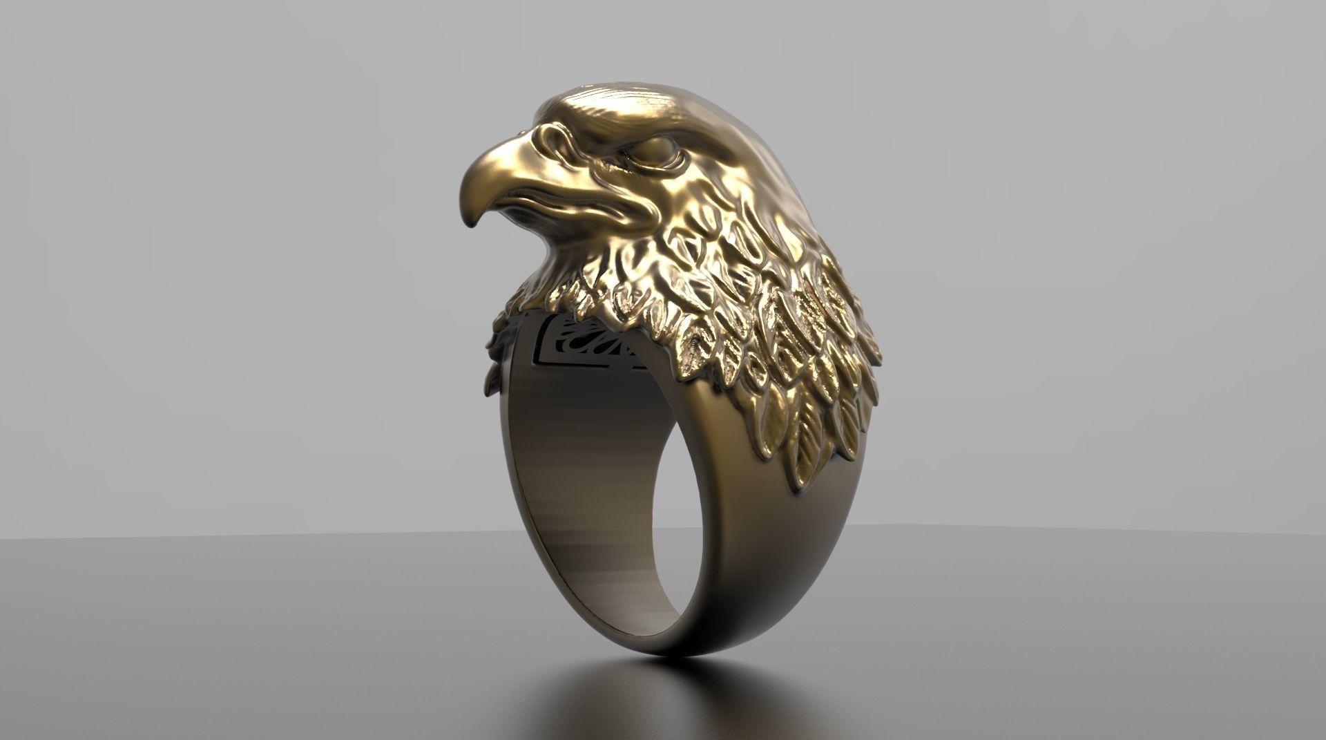 EAGLE RING FOR MAN 3D print model_3