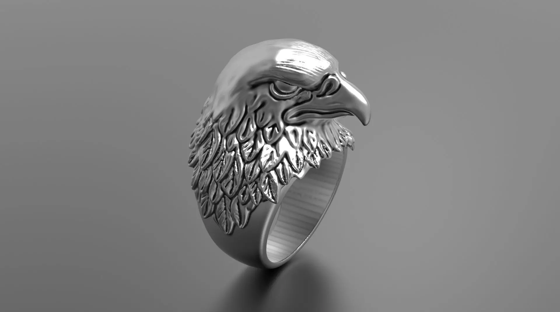 EAGLE RING FOR MAN 3D print model_0