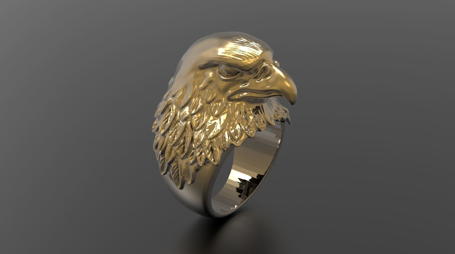 EAGLE RING FOR MAN 3D print model_2