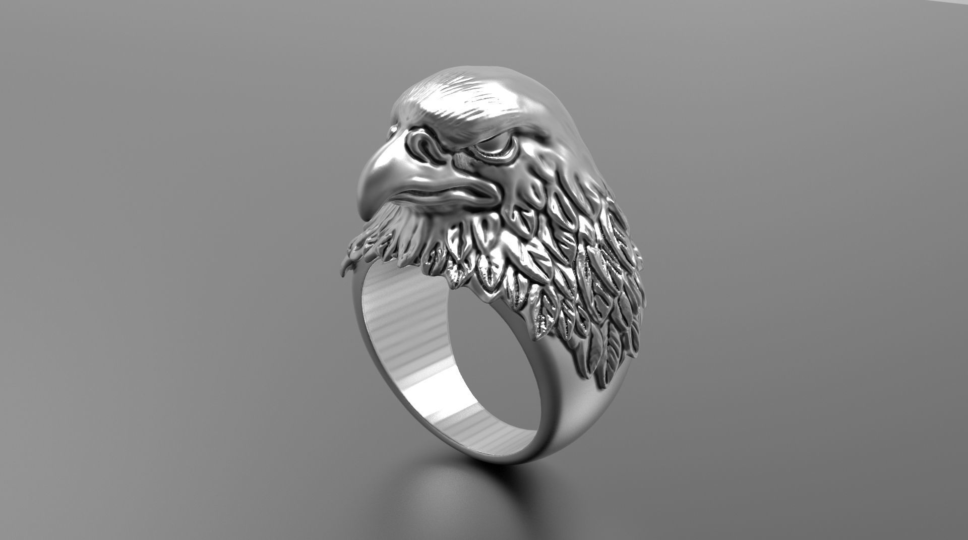 EAGLE RING FOR MAN 3D print model_1