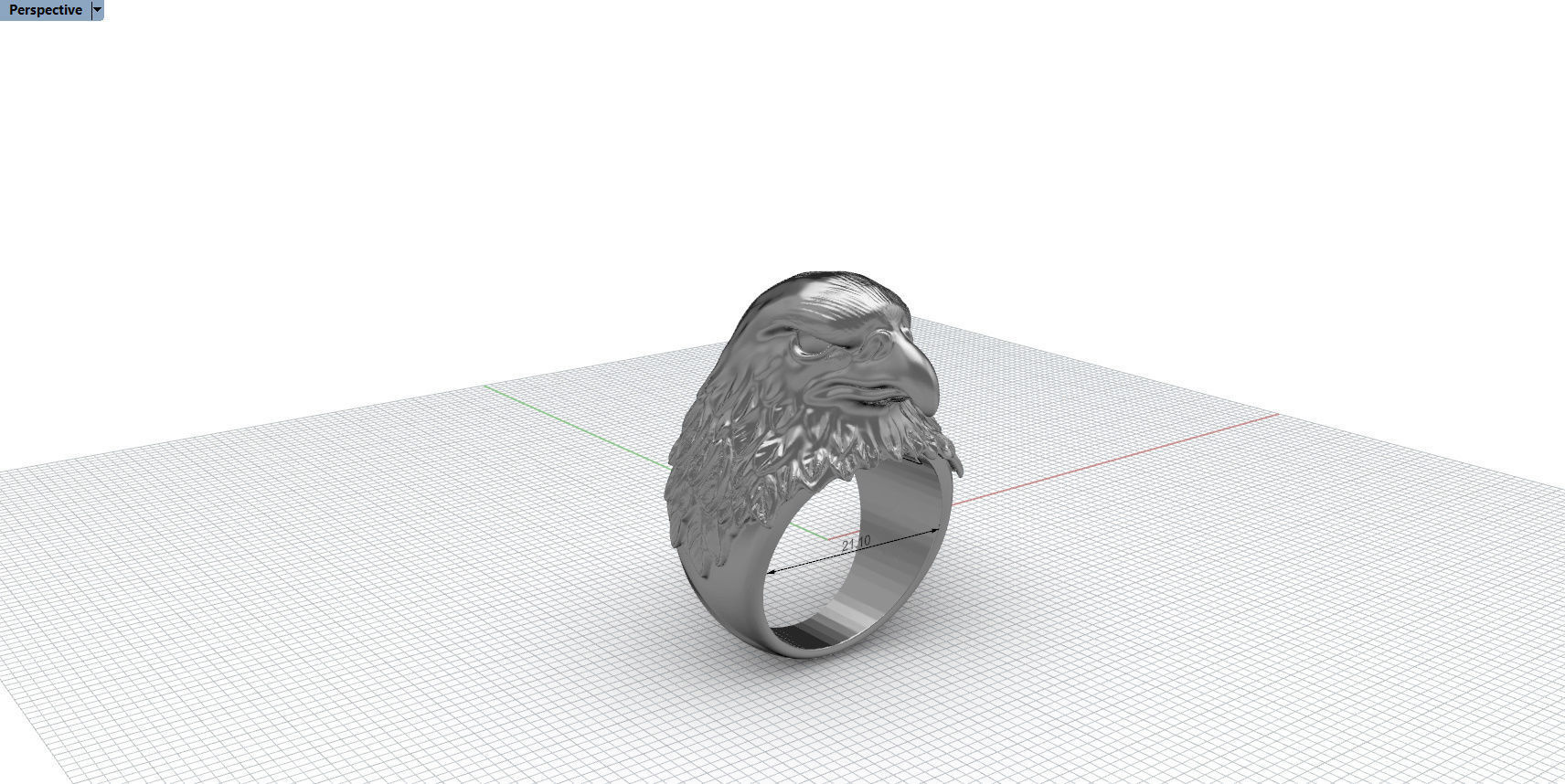 EAGLE RING FOR MAN 3D print model_28