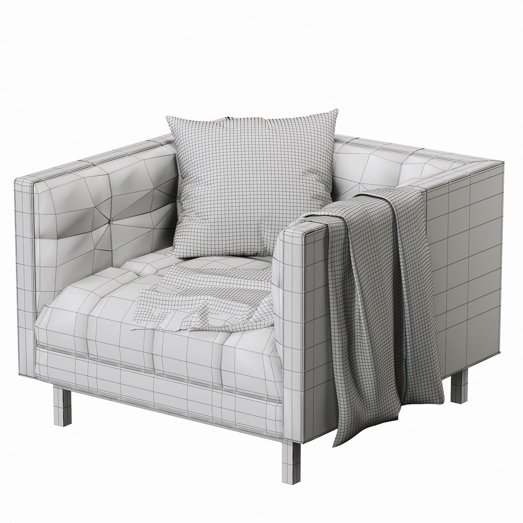 RH  Madison armchair 3D model_5