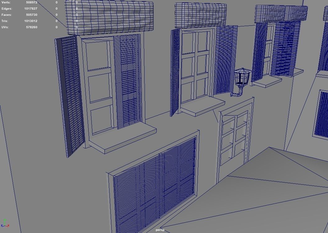Village Town 3D model_10