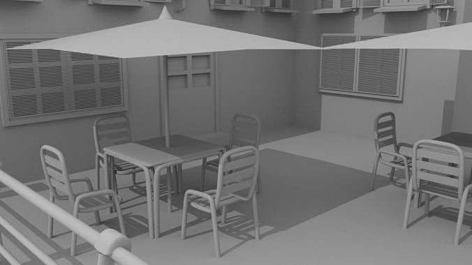 Village Town 3D model 5