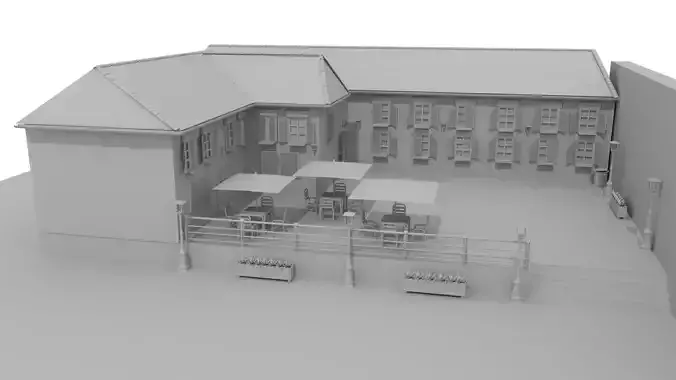 Village Town 3D model