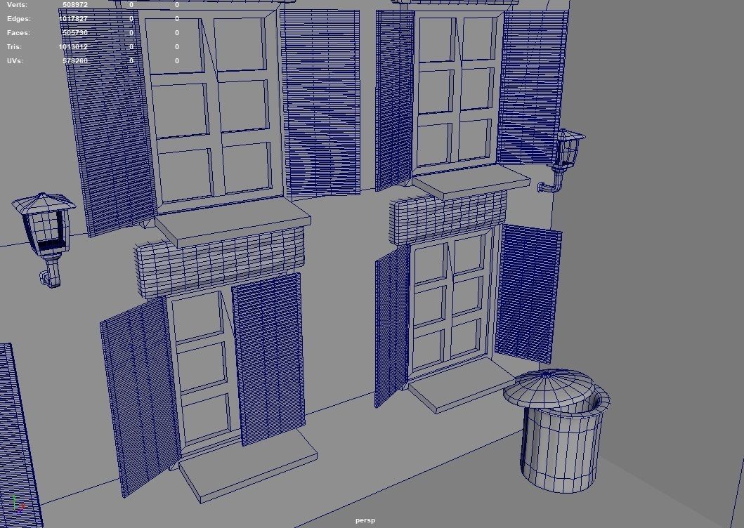 Village Town 3D model_11