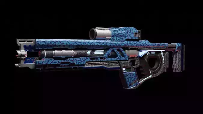 FUTURISTIC GUN - with Designer skin 