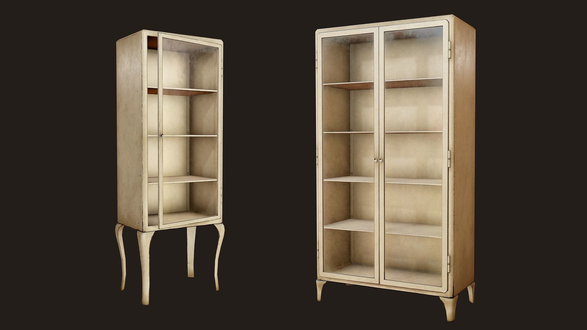 Victorian Hospital Props Pack Low-poly 3D model_5