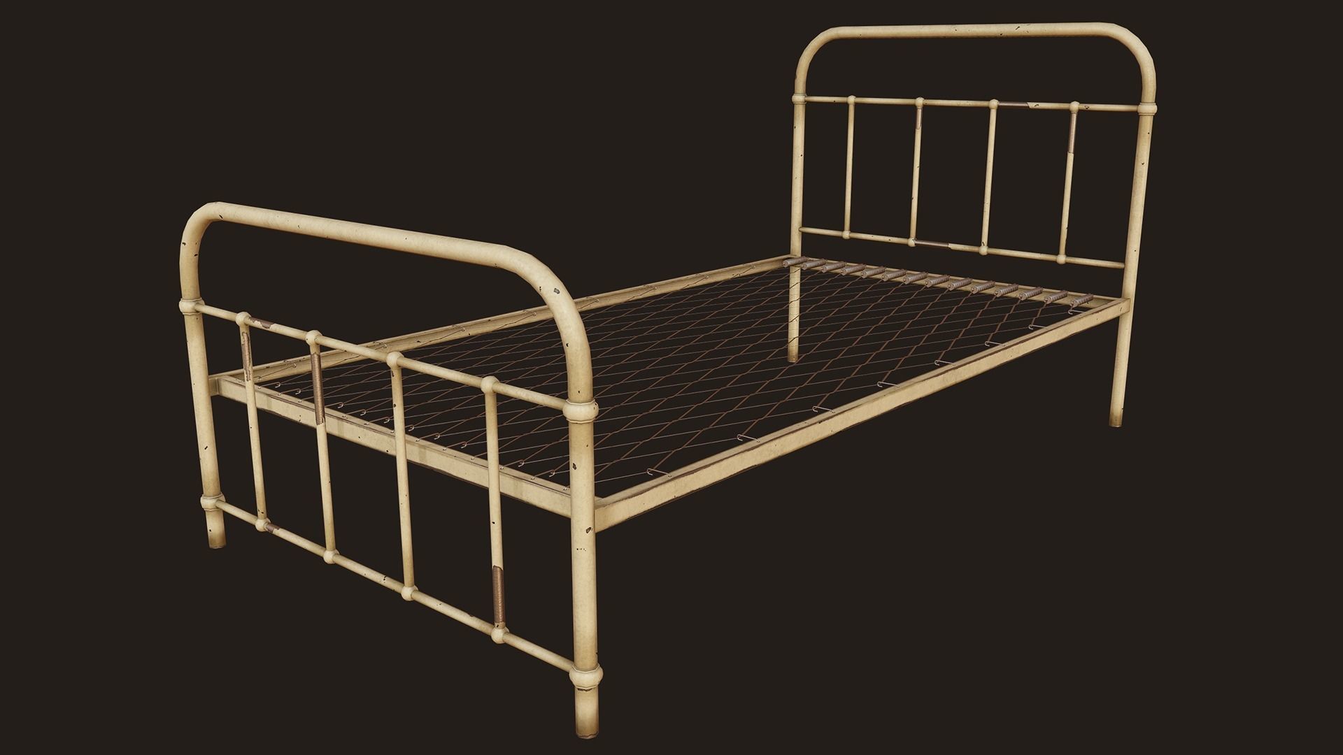 Victorian Hospital Props Pack Low-poly 3D model_7