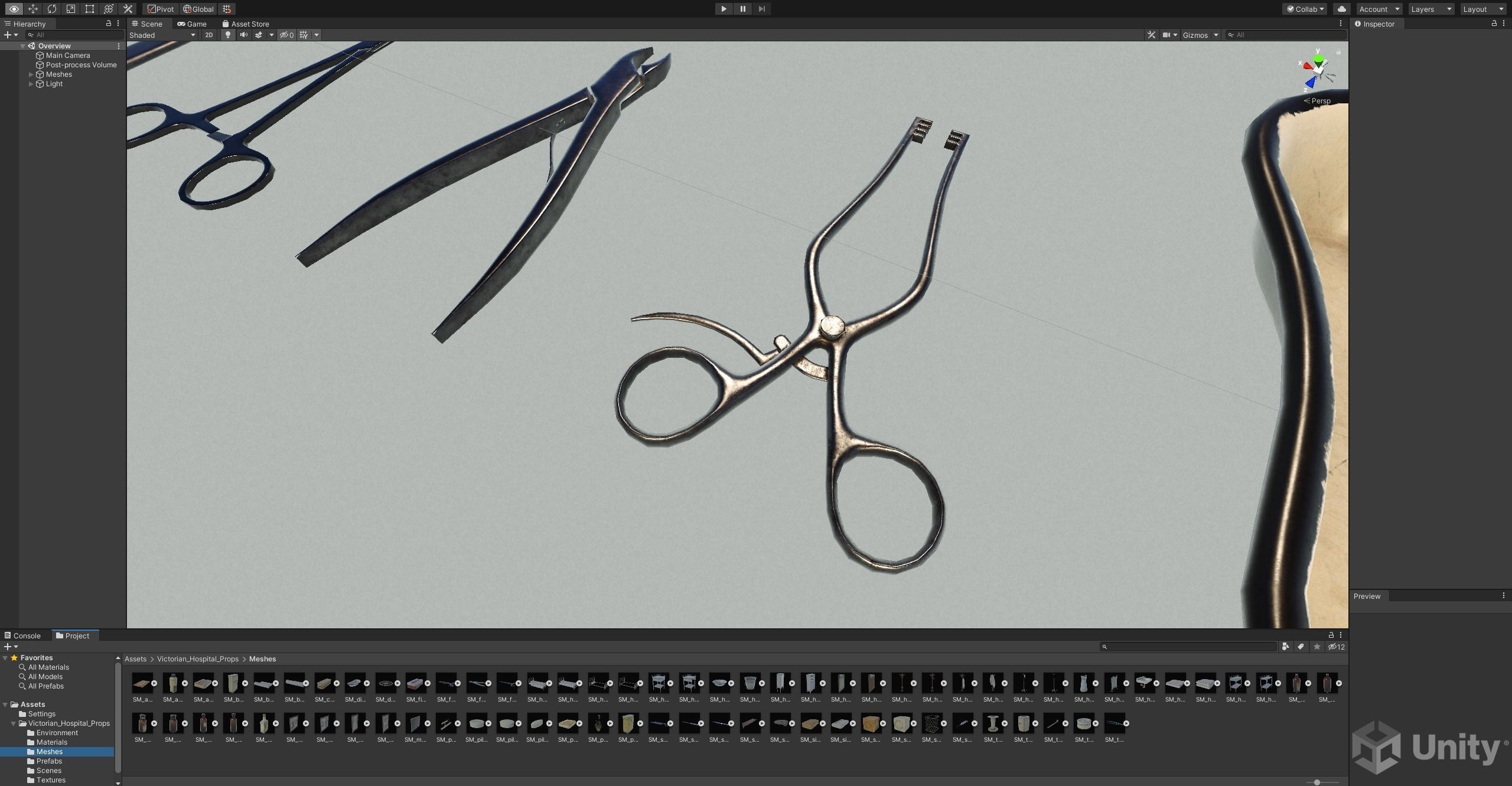 Victorian Hospital Props Pack Low-poly 3D model_28