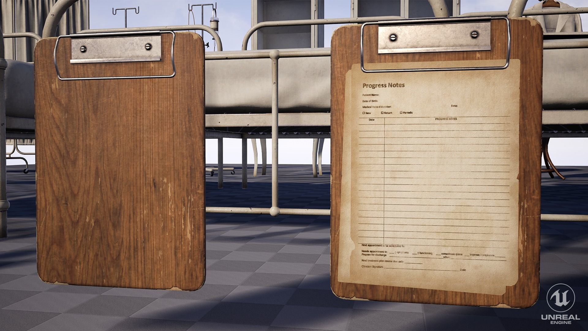 Victorian Hospital Props Pack Low-poly 3D model_22