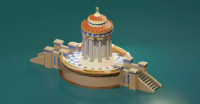 Oracle temple Free 3D model