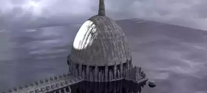 Babylon Tower Scifi verison 3 3D model