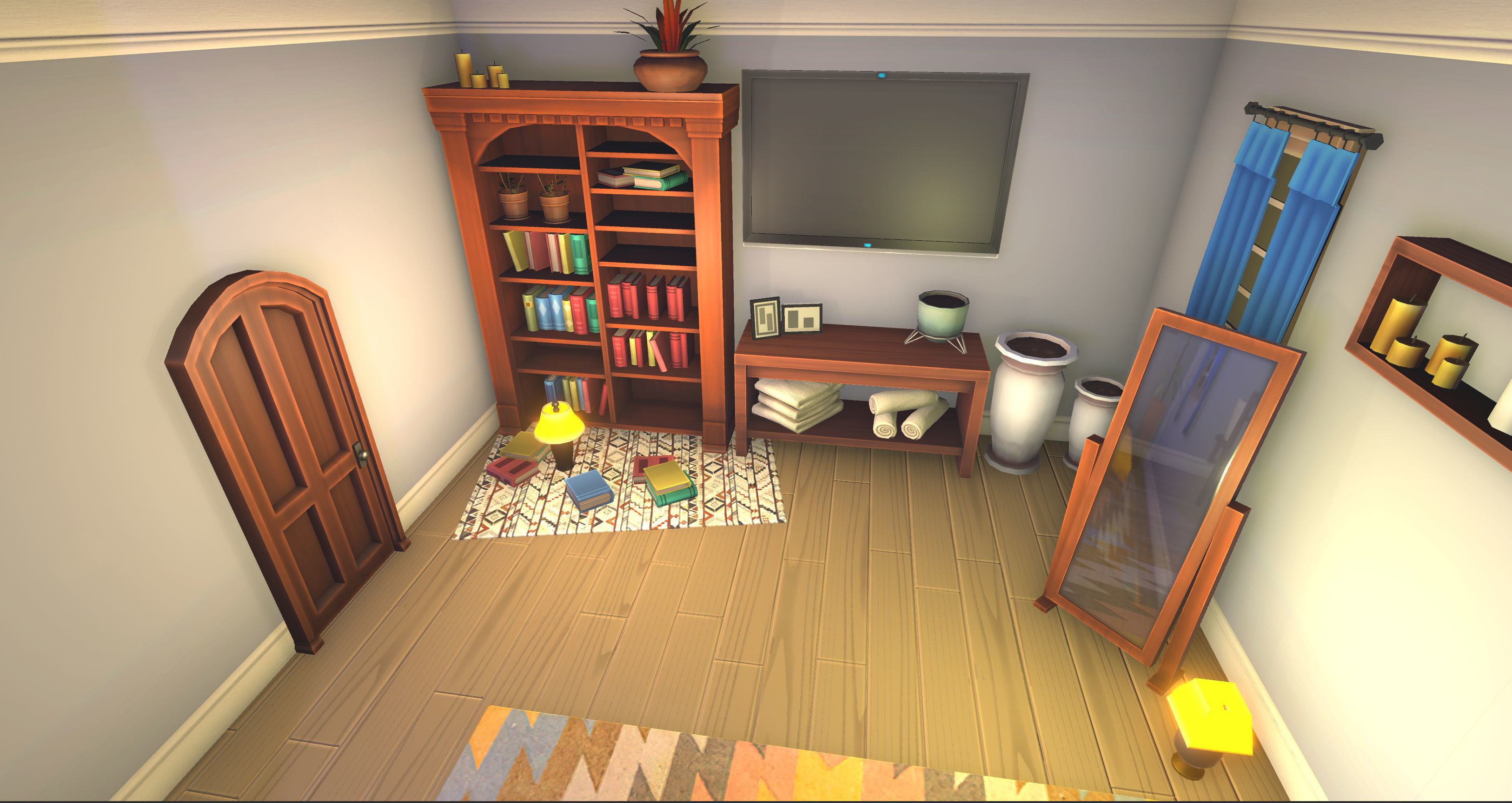 Stylized Interiors Megapack Low-poly 3D model_8