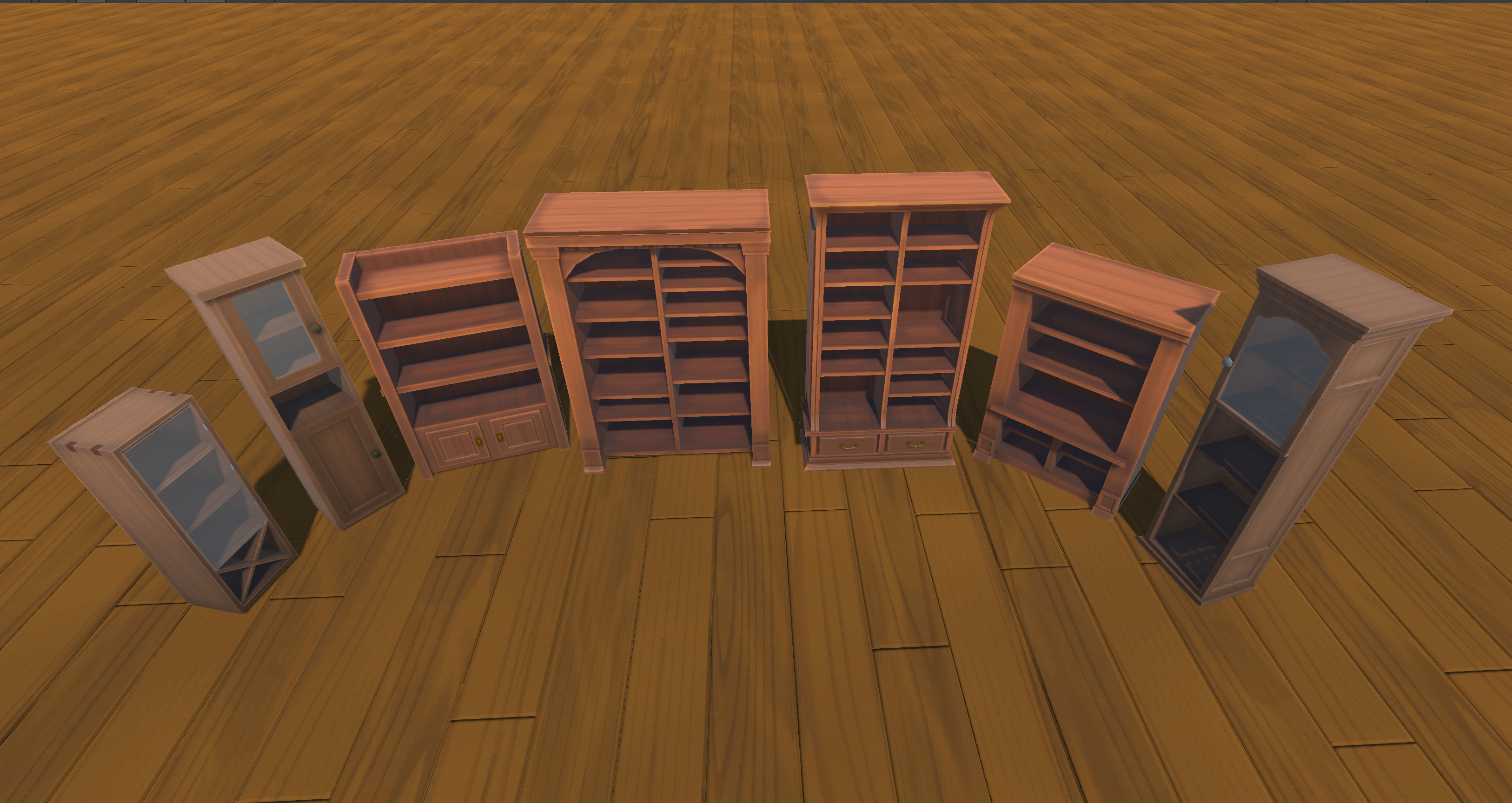 Stylized Interiors Megapack Low-poly 3D model_16