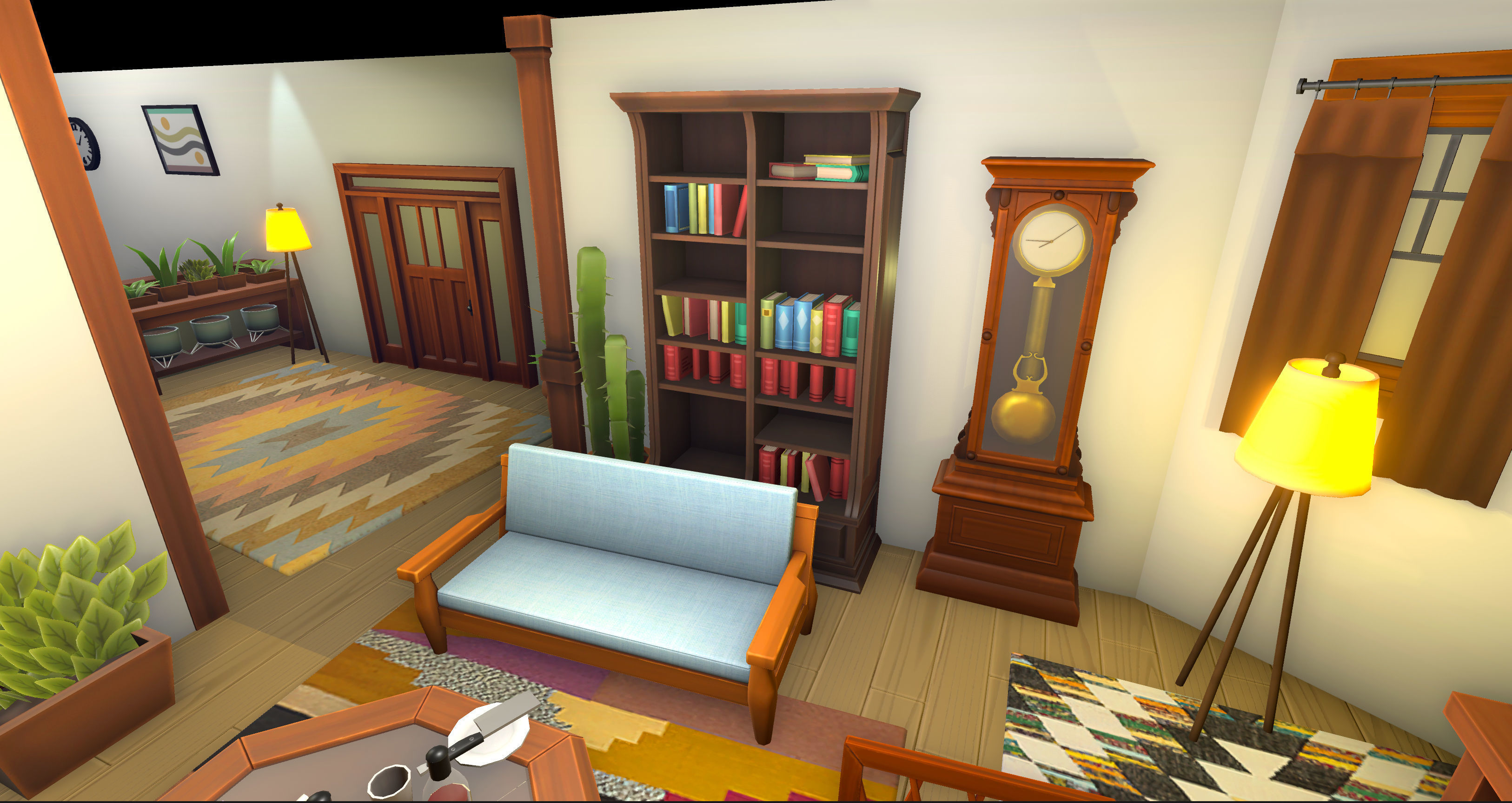 Stylized Interiors Megapack Low-poly 3D model_9