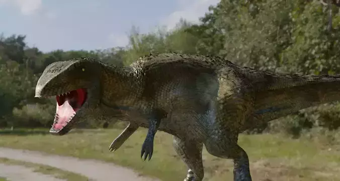 Modelo Carcharadontossauro Realista By BuraptorMsv