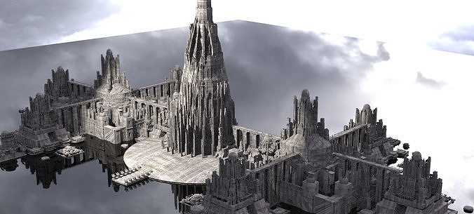 Babylon Tower Sci-Fi version collection 1 3D model