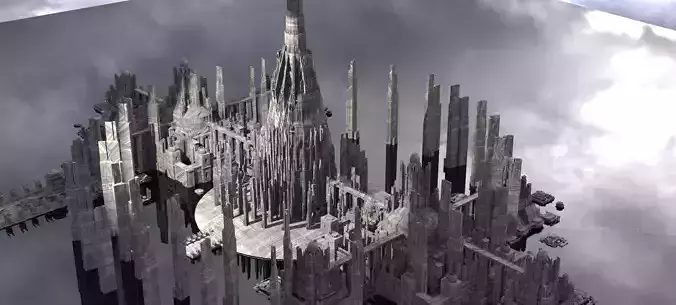 Babylon of the future Kit bash 3D model