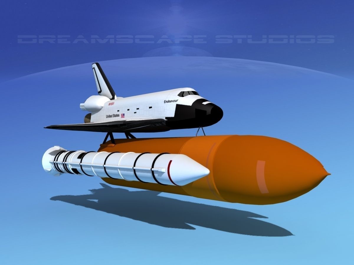 Space Shuttle Endeavour Launch LP 1-4 3D model_3