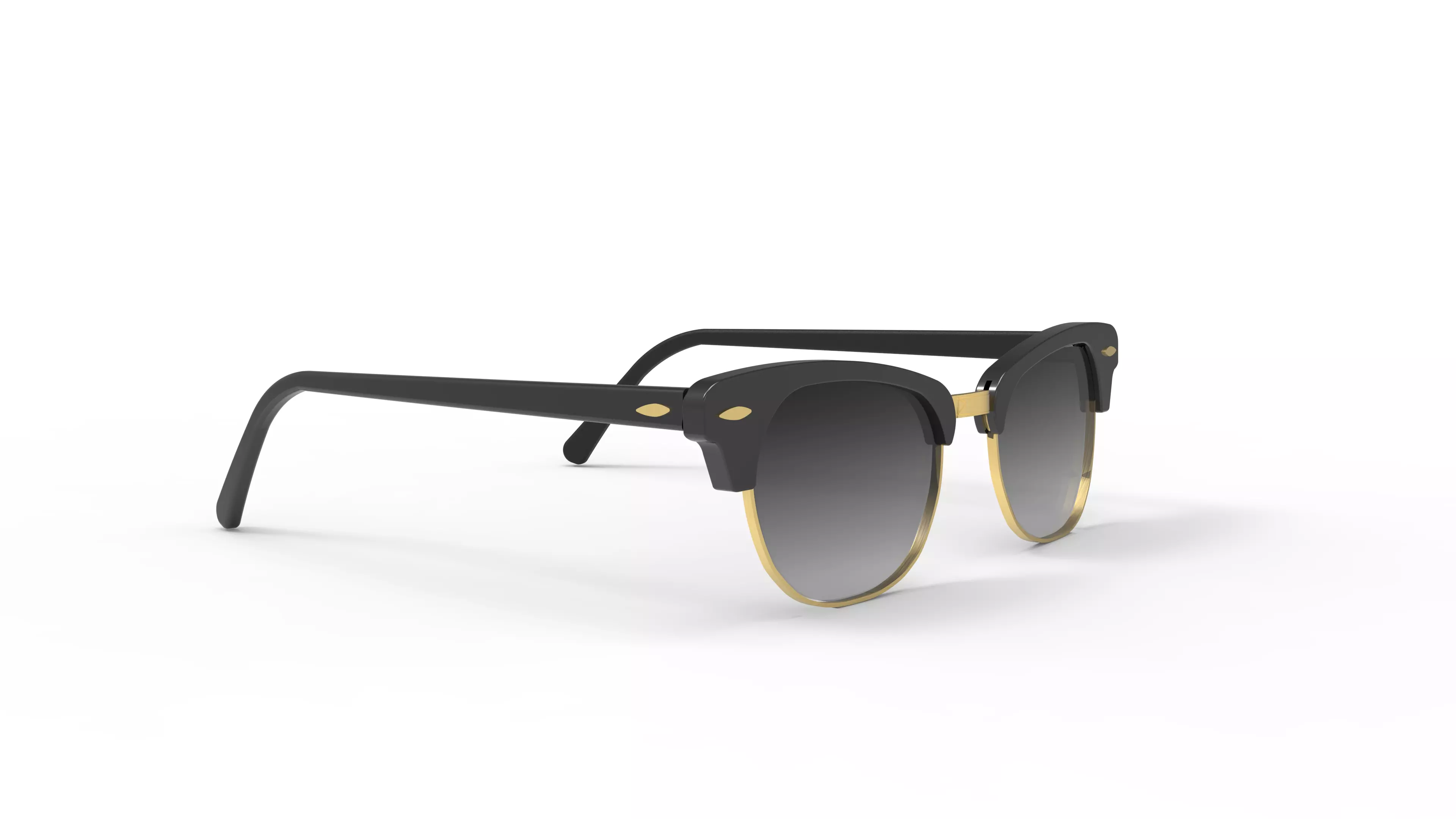 Ray-Ban Clubmaster Eyeglasses 3D model_0