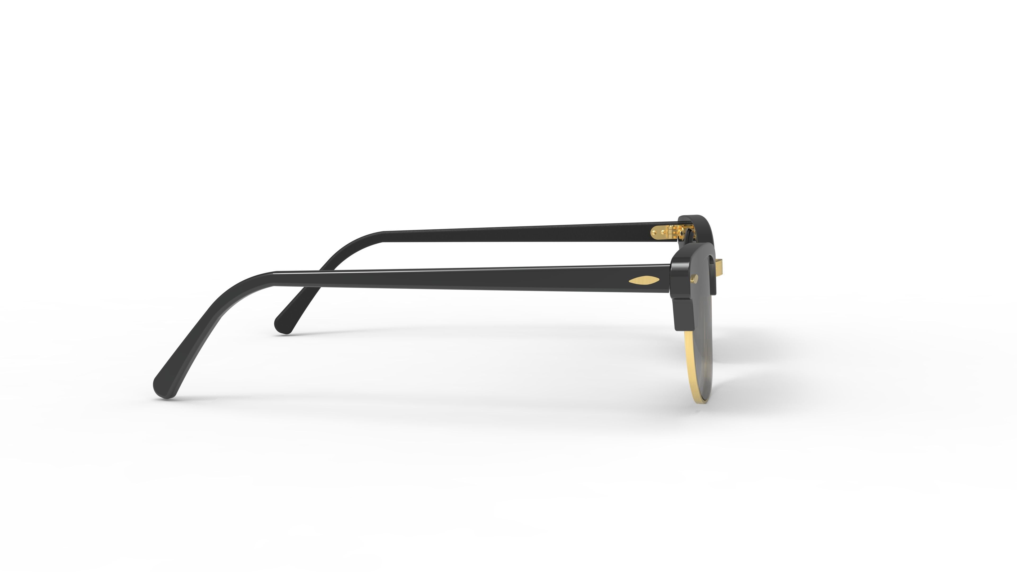 Ray-Ban Clubmaster Eyeglasses 3D model_2