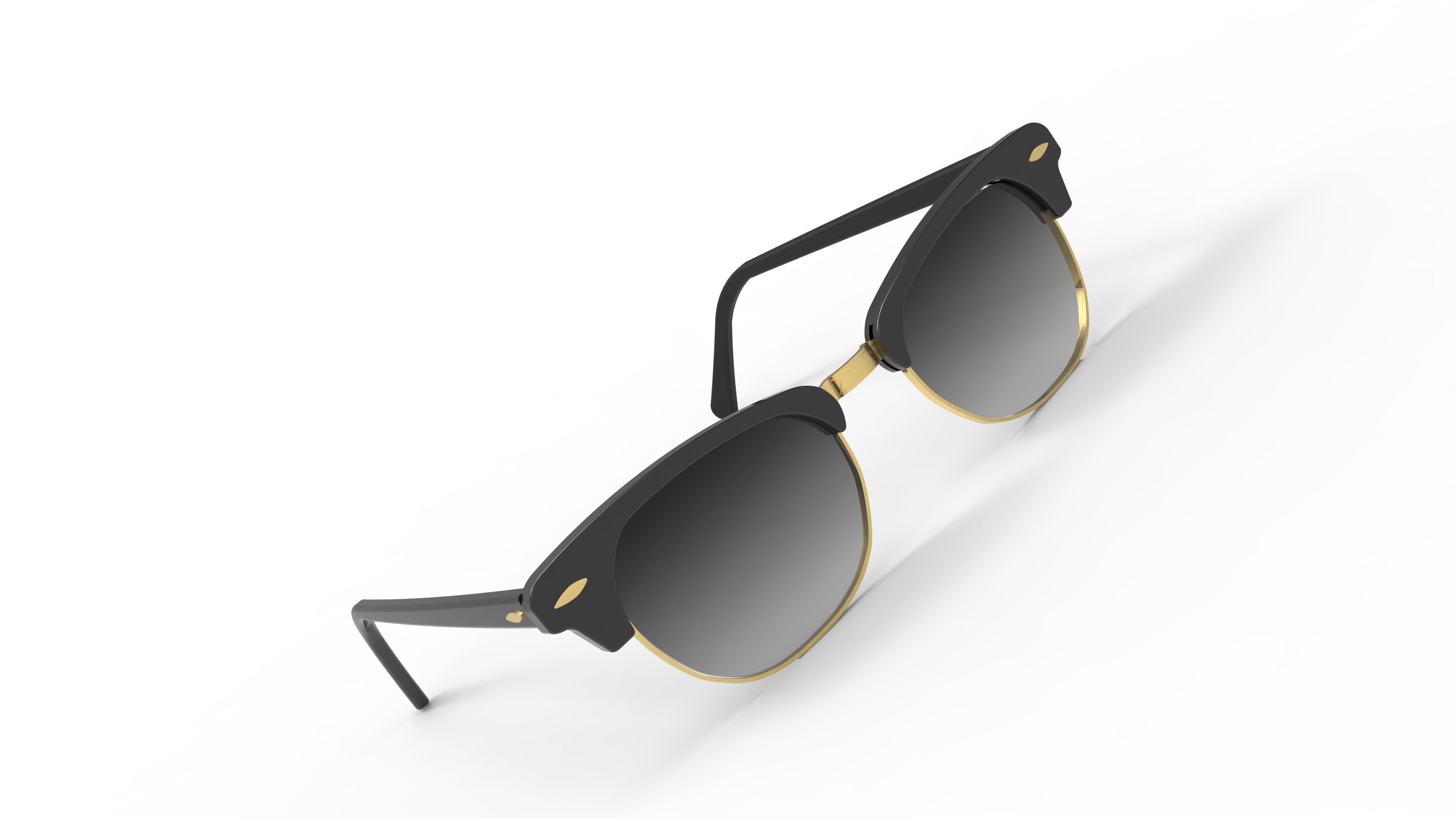 Ray-Ban Clubmaster Eyeglasses 3D model_4