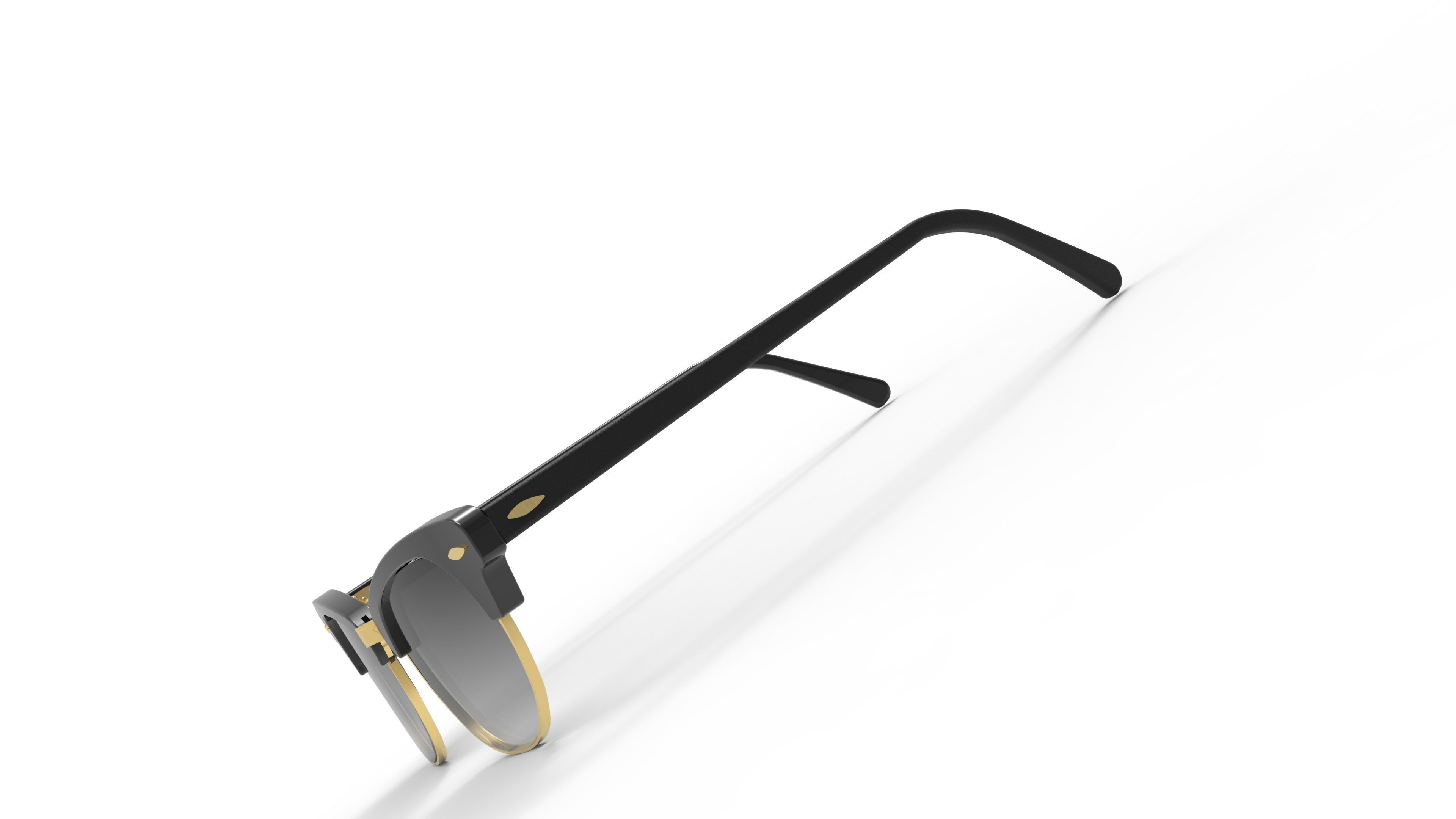 Ray-Ban Clubmaster Eyeglasses 3D model_7