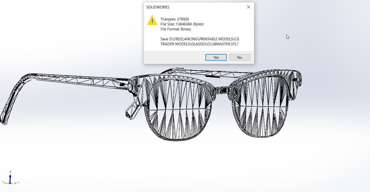 Ray-Ban Clubmaster Eyeglasses 3D model_10