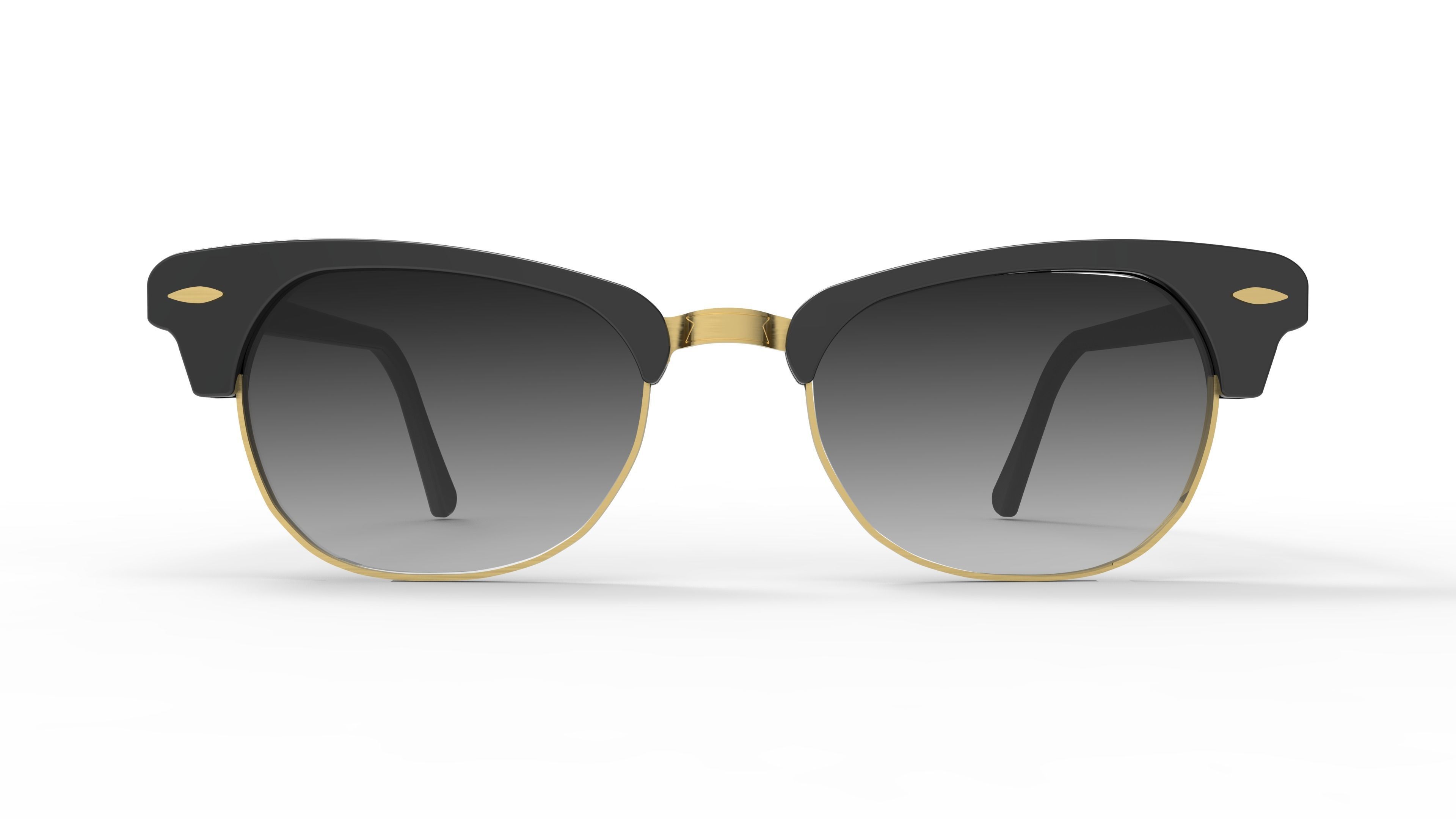 Ray-Ban Clubmaster Eyeglasses 3D model_1